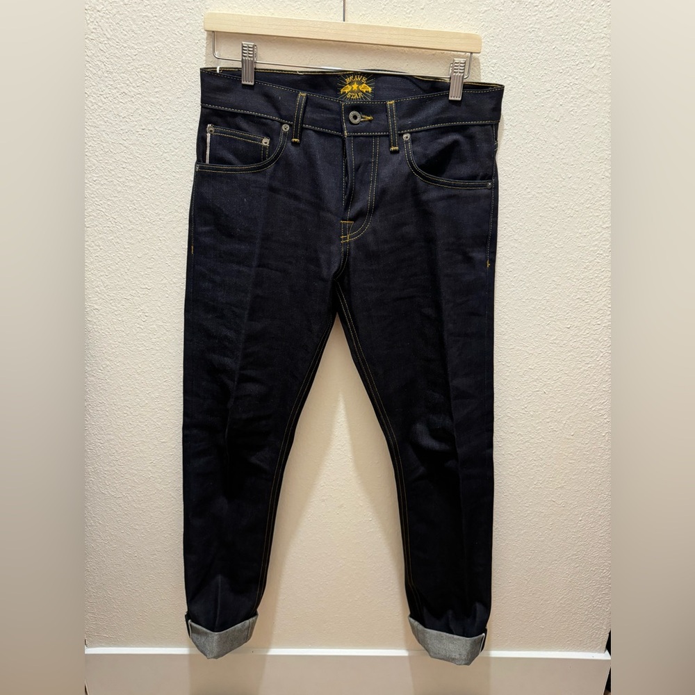 Brave Star Slim Straight 13 oz “Blue Blood” Japan Selvage Denim